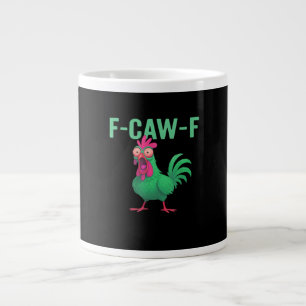 Caneca De Café Grande F-Caw-F Frango Estilo Vintage