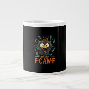 Caneca De Café Grande F-Caw-F Galinha Desarrumada Engraçada Ave Frango F
