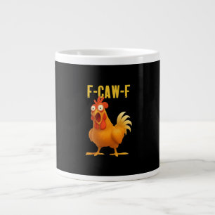 Caneca De Café Grande F Caw F Galinha Meme Engraçado Estilo Moderno Tend