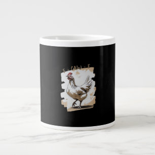 Caneca De Café Grande F-Caw-F Gráfico Vintage