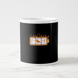 Caneca De Café Grande F-Caw-F Jackpot Gráfico Retro