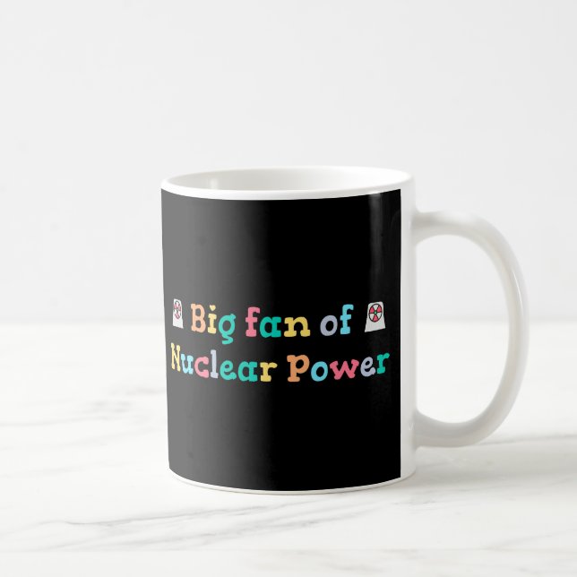 Caneca De Café Grande Fã da Energia Nuclear (Direita)