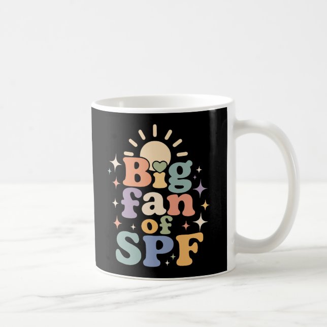 Caneca De Café Grande fã de proteção solar SPF no verão (Direita)