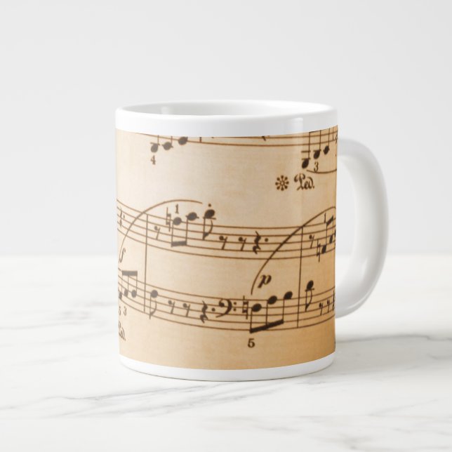Caneca De Café Grande Fabuloso Mug para o Music Lover (Frente Esquerda)