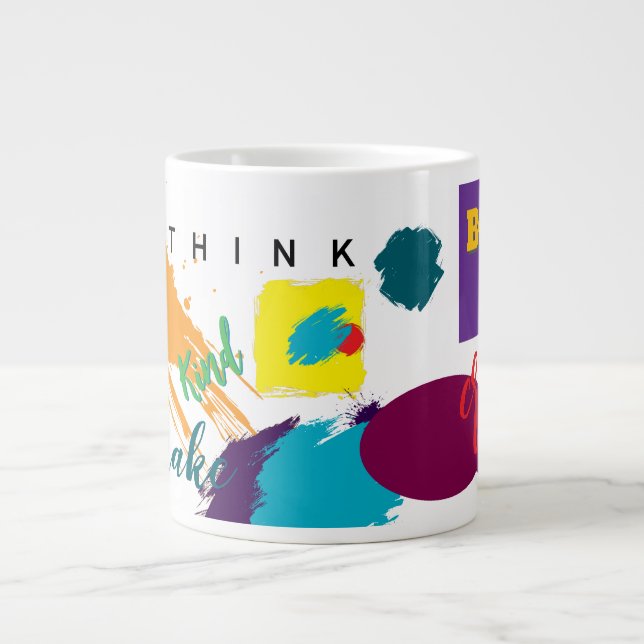 Caneca De Café Grande Faça acontecer!  (Frente)