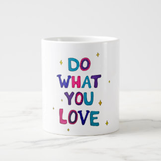 Caneca De Café Grande Faça o que você Ama
