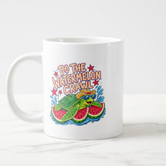 Caneca De Café Grande Faça O Rastejar Da Melancia, rastejar da melancia,