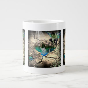 Caneca De Café Grande Faerie em Elven Pond