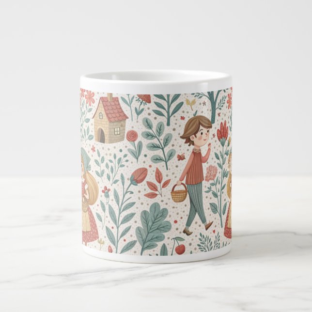 Caneca De Café Grande Fairytale Forest Walk Mug (Frente)