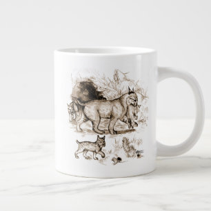 Caneca De Café Grande Família Bobcat