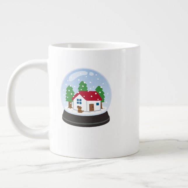 Caneca De Café Grande Family Christmas Mug – Fun Holiday Hot Cocoa Cup (Esquerda)