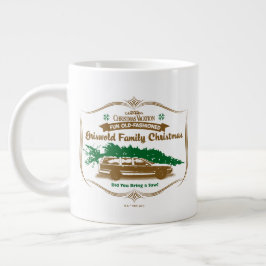 Caneca De Café Grande Famoso Natal da família Griswold, velha e moída
