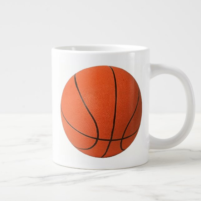 Caneca De Café Grande Fan Mug de Basquete (Direita)