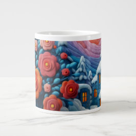 Caneca De Café Grande Fantasia de Inverno