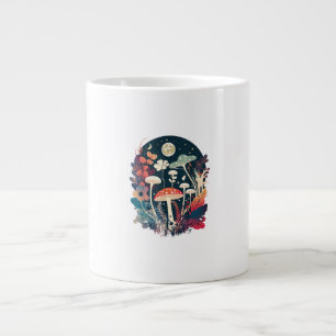 Caneca De Café Grande Fantasia Goblincore e Cottagecore de Cogumelo