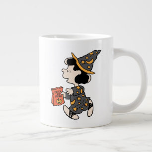 Caneca De Café Grande Fantasias de Bruxa Lucy Peanuts Halloween
