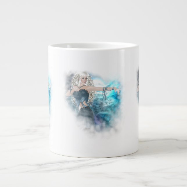 Caneca De Café Grande Fantasy Sky Siren Vignette (Frente)
