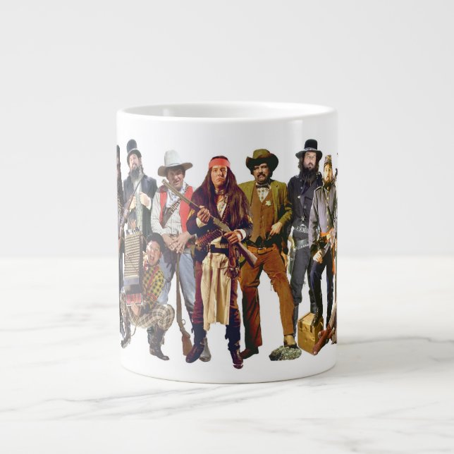 Caneca De Café Grande Fardas do Velho Oeste (Frente)