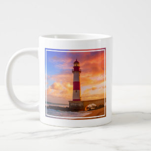 Caneca De Café Grande Faróis Farol de Itapuã Bahia Brasil