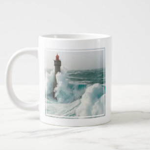 Caneca De Café Grande Faróis Jument Lighthouse Ouessant França