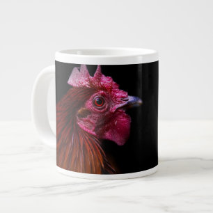 Caneca De Café Grande Fazendas Captura De Cabeça De Galo
