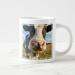 Caneca De Café Grande Fazendas Mastigação De Vaca Holstein
