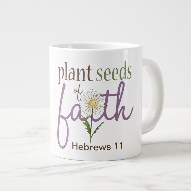 Caneca De Café Grande Fé - Jumbo Mug (Frente Esquerda)