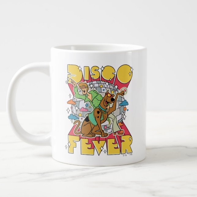 Caneca De Café Grande Febre Disco com Scooby e Shaggy (Esquerda)