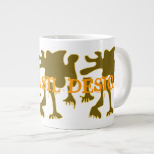 Caneca De Café Grande Fedorenta MammaBASIL Design Jumbo Mug!