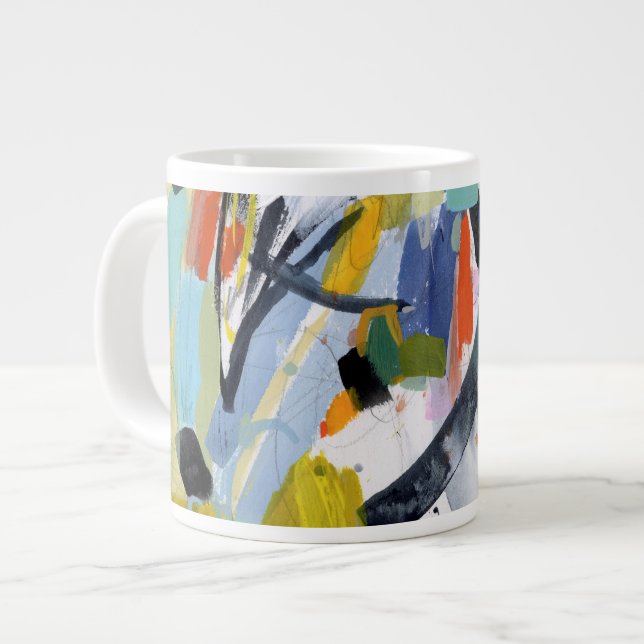 Caneca De Café Grande Feira de Scarborough - Abstrato (Frente Esquerda)