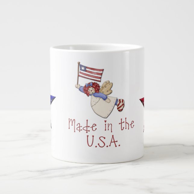 Caneca De Café Grande Feito no USA Mug (Frente)