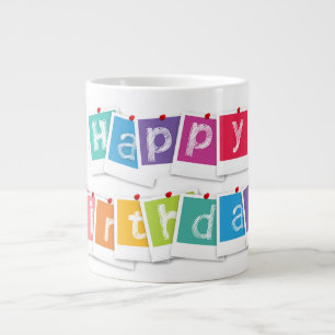 Caneca De Café Grande Feliz aniversário