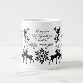 Caneca De Café Grande feliz ano novo