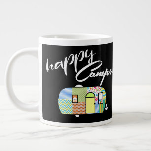 Caneca De Café Grande Feliz Camper Mugs