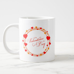 Caneca De Café Grande Feliz dia de os namorados