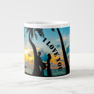 Caneca De Café Grande feliz dia de os namorados 2022