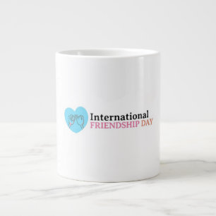 Caneca De Café Grande Feliz Dia Internacional da Amizade
