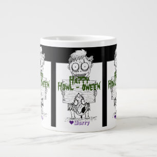 Caneca De Café Grande Feliz Halloween Família Feliz Howl-between