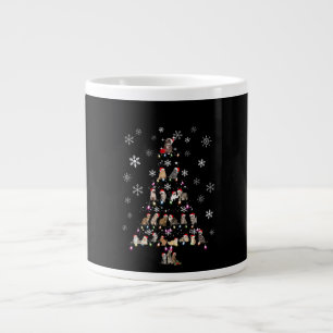 Caneca De Café Grande Feliz Natal   Árvore de Natal de Gato Gato
