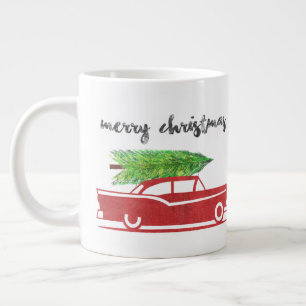 Caneca De Café Grande Feliz Natal Café Mug Retro