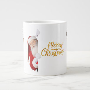 Caneca De Café Grande Feliz Natal Café Mugs Papai Noel e Reinde