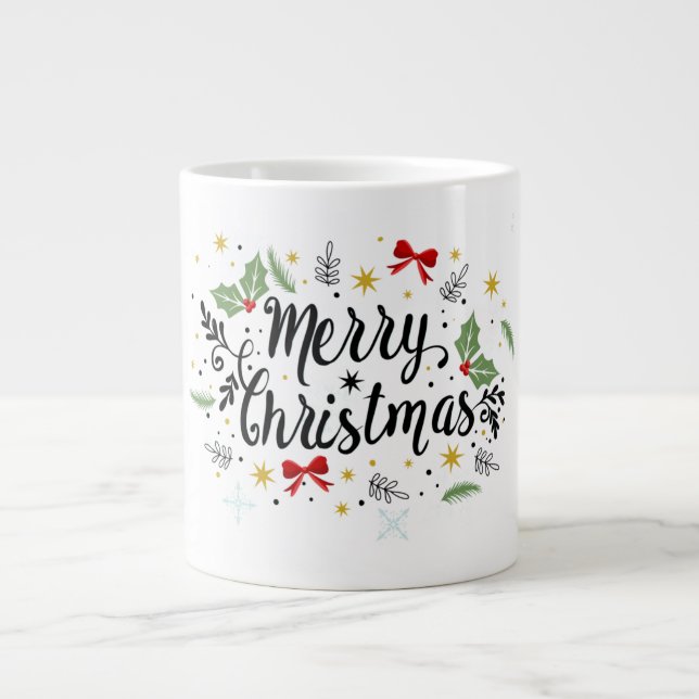 Caneca De Café Grande Feliz Natal Mug (Frente)