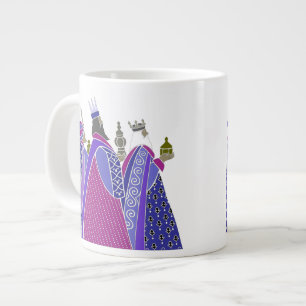 Caneca De Café Grande Feliz Natal - Sábios Jumbo Mug