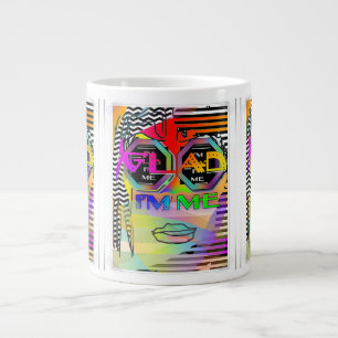 Caneca De Café Grande Feliz por Ser Eu Mesmo