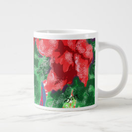 Caneca De Café Grande Feriado Mug: Sentimento de Natal