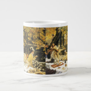 Caneca De Café Grande Feriado, O Piquenique por James Tissot, Arte Vitor