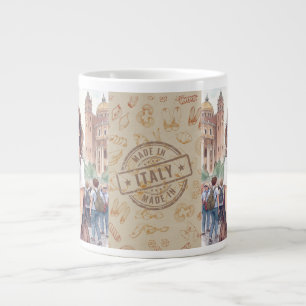 Caneca De Café Grande Férias, Belas Férias de Mulheres em Roma, Itália
