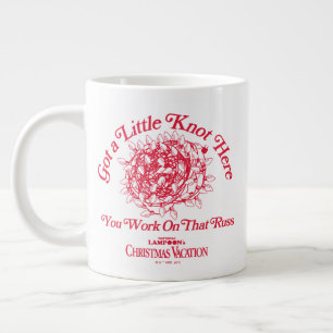 Caneca De Café Grande Férias de Natal Dê um pequeno nó aqui