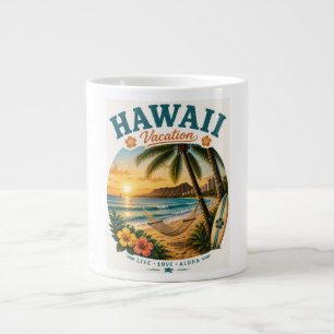 Caneca De Café Grande Férias no Havaí
