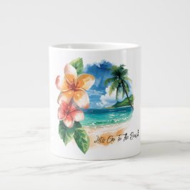 Caneca De Café Grande Férias, Vamos à Praia